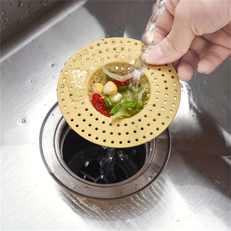 1/2/3/4/5/6/7/8/9/10/15 Set Filtru de Scurgere pentru Chiuvetă în Culori Aleatorii – Anti-Înfundare, Plasă Antipestrițe pentru Bucătărie/Baie, Ușor de Curățat și Durabil
