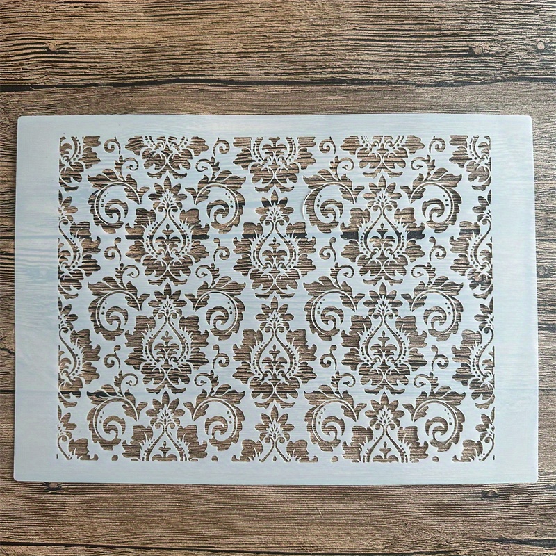 Image of Wall Art, Scrapbooking And Decor Templates - Reusable A4 Size 11.7 X 8.3 Inches Plastic Stencils, Craft Templates, Reusable, Embossing, Coloring, Card Making Stencils