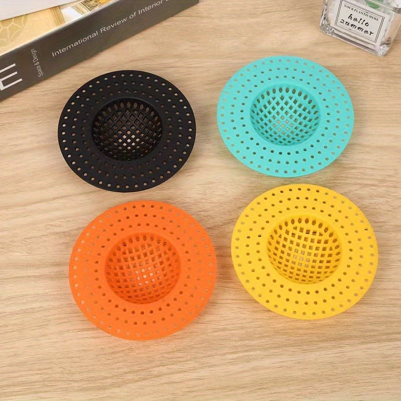 1/2/3/4/5/6/7/8/9/10/15 Set Filtru de Scurgere pentru Chiuvetă în Culori Aleatorii – Anti-Înfundare, Plasă Antipestrițe pentru Bucătărie/Baie, Ușor de Curățat și Durabil