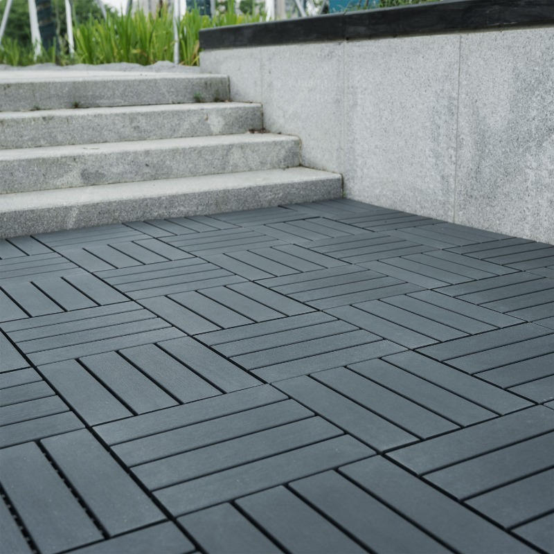 

44-pack Plastic Interlocking Deck Tiles - 12"x12" Square, Waterproof, Use, Patio Decking Tiles For Poolside, Balcony, Backyard - Sturdy, High -bearing Capacity, Carpet Tiles, Floor Mat