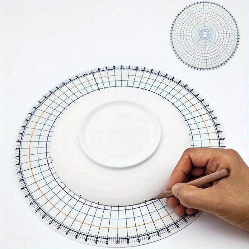 

26cm Pottery Divider Tool - Parts Ruler For Diy Ceramic Underglaze Painting, Plastic Measuring & Design Aid