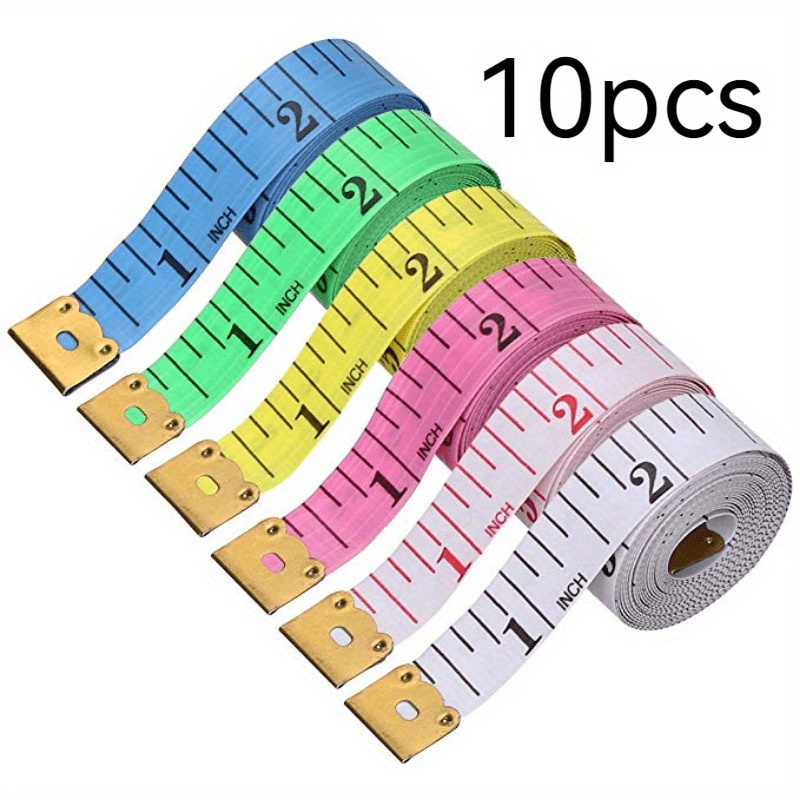 10 Pack Flexible Body Measuring Tape Dual Sided Sewing Tailoring Tool ...