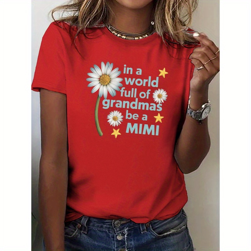 

Daisy Mimi Pure Cotton Women's T-shirt, Comfort Fit