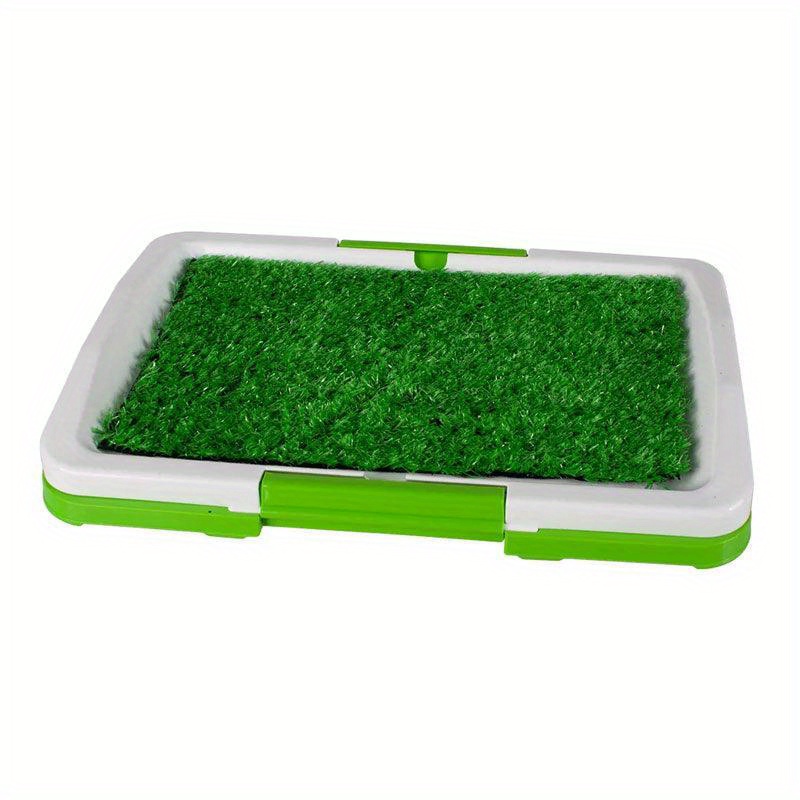 TEMU Indoor Dog Pet Potty Training Portable Toilet Loo Pad Tray Grass Mat Au Stock