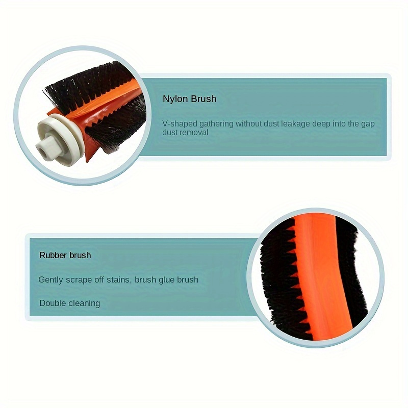 2pcs main brush replacement for   e25 series   plastic floor attachment vacuum accessories details 0