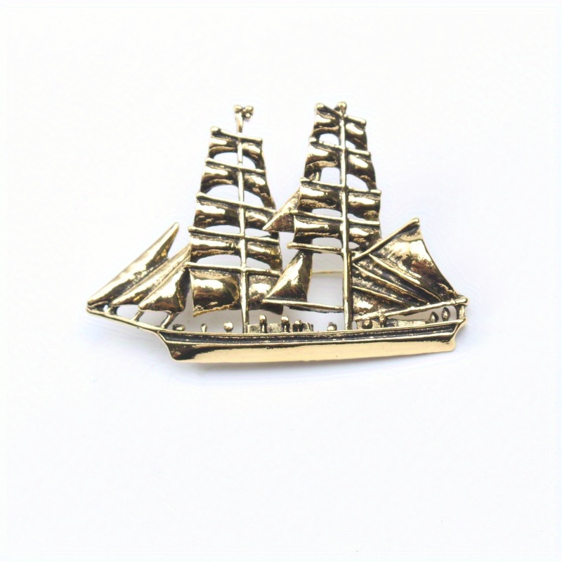 Stylish Sailing-themed Brooch, A Easy Yet Elegant Accessory For Fashion Apparel, Perfect As A Gift