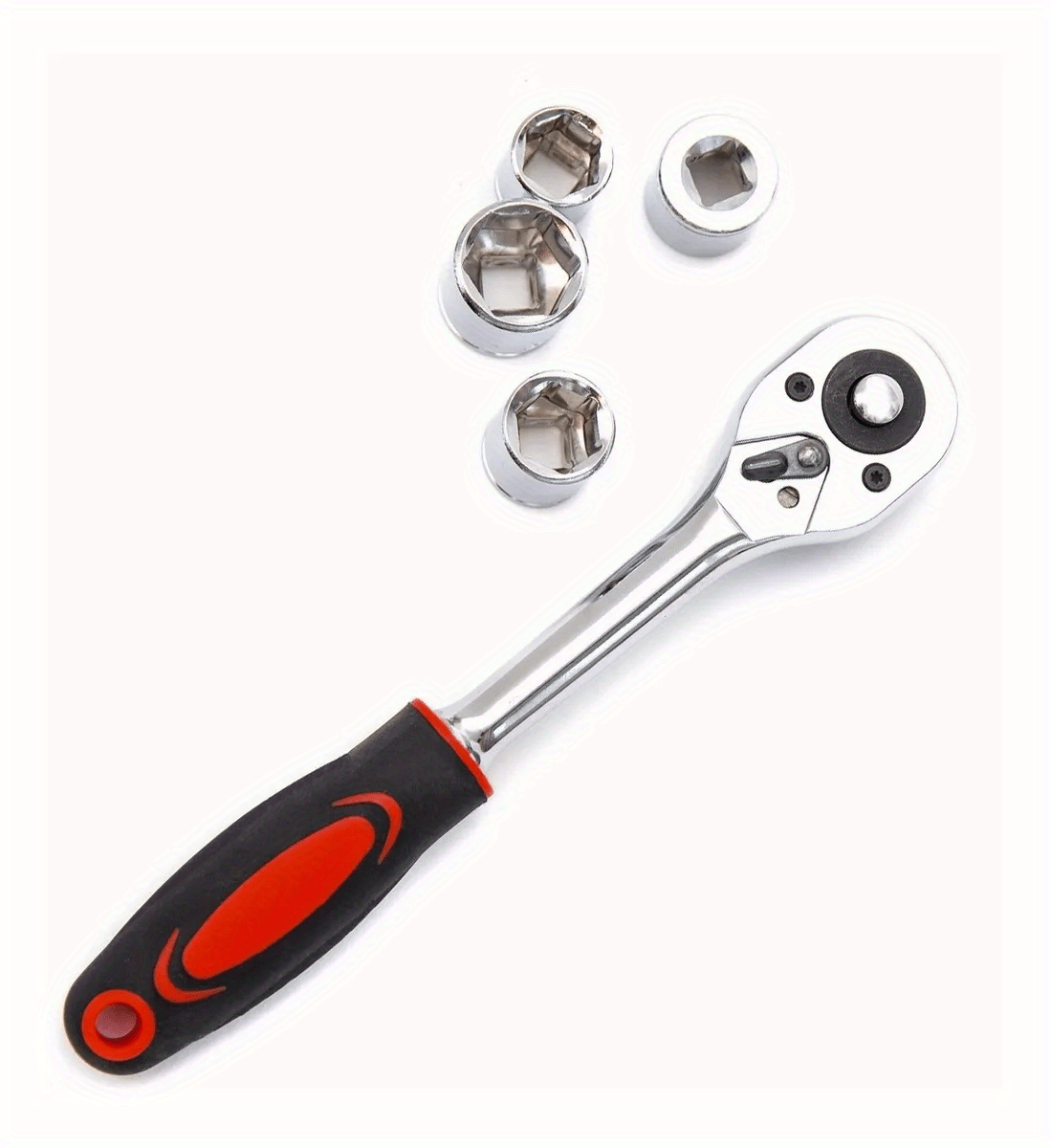 46 piece 1 4 inch drive socket ratchet wrench set with metric sockets and extension bars suitable for automotive repair and home use comes with storage case details 2