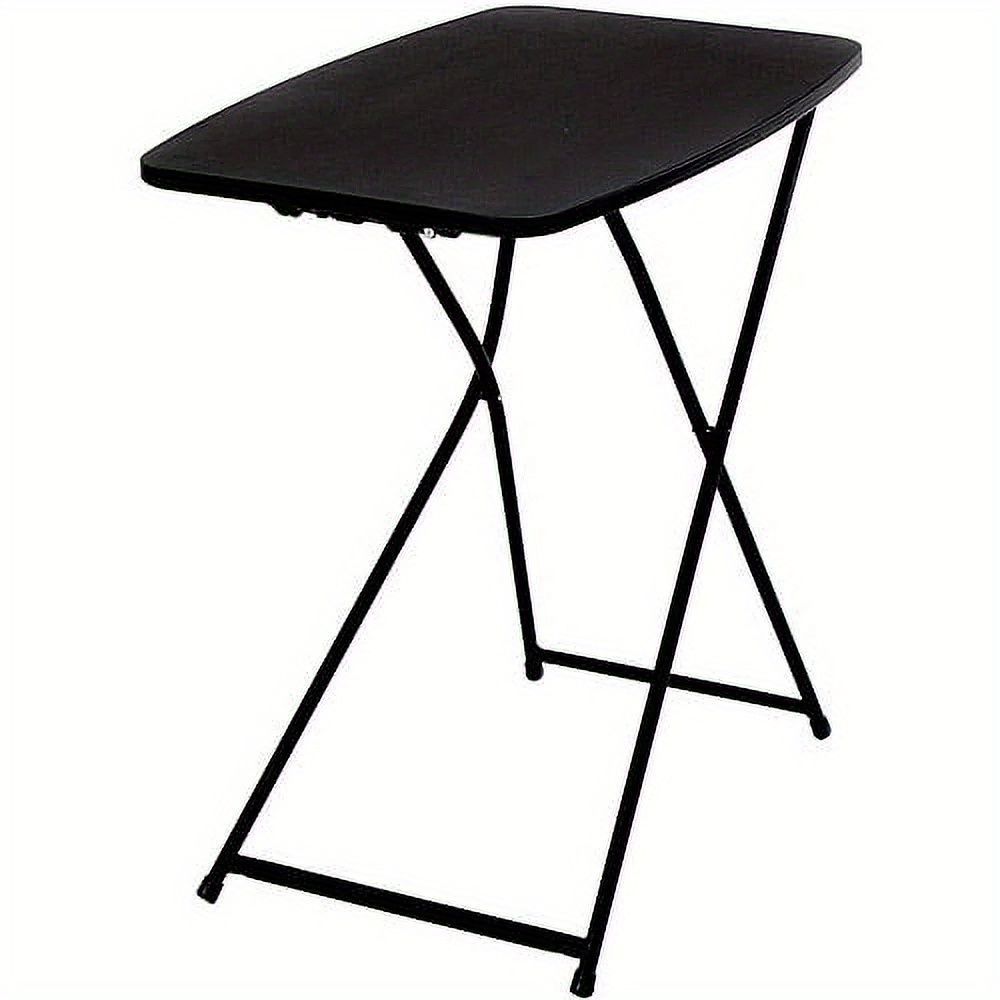 

26" Adjustable Height Personal Folding Table, Black
