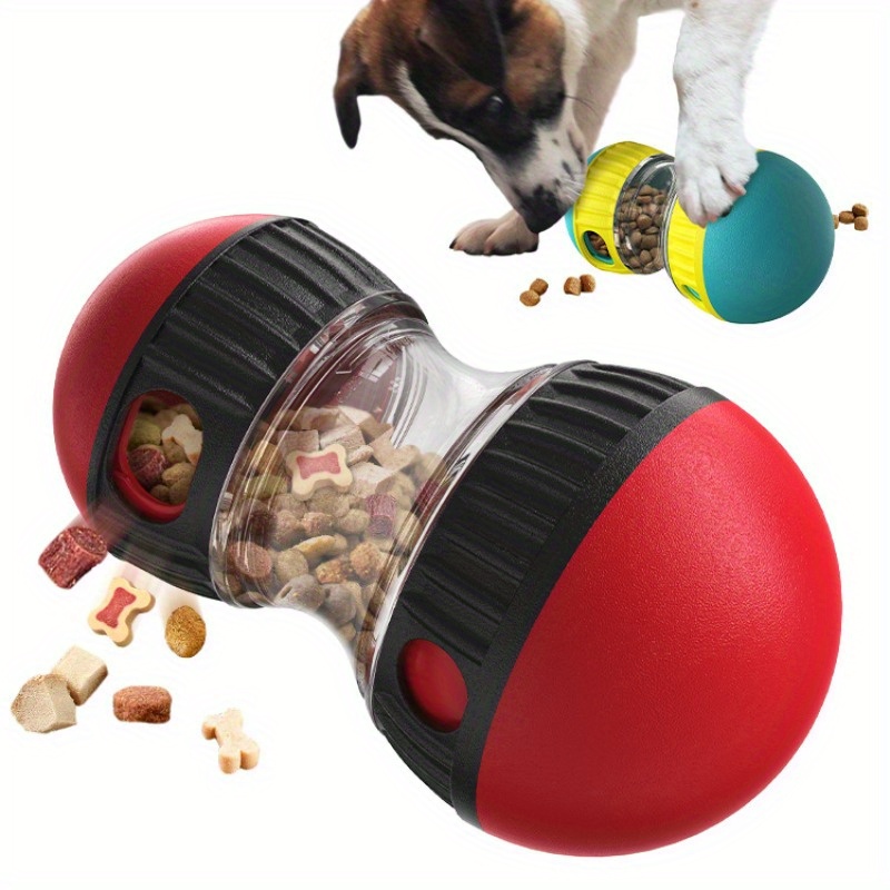 

Interactive Dog Treat Dispenser Toy - Slow Feeder Rolling Food Leaking Ball For Pet Cognitive Training, Durable Plastic Treat-hiding Puzzle Toy, Suitable For All Breed Sizes - 1 Pack