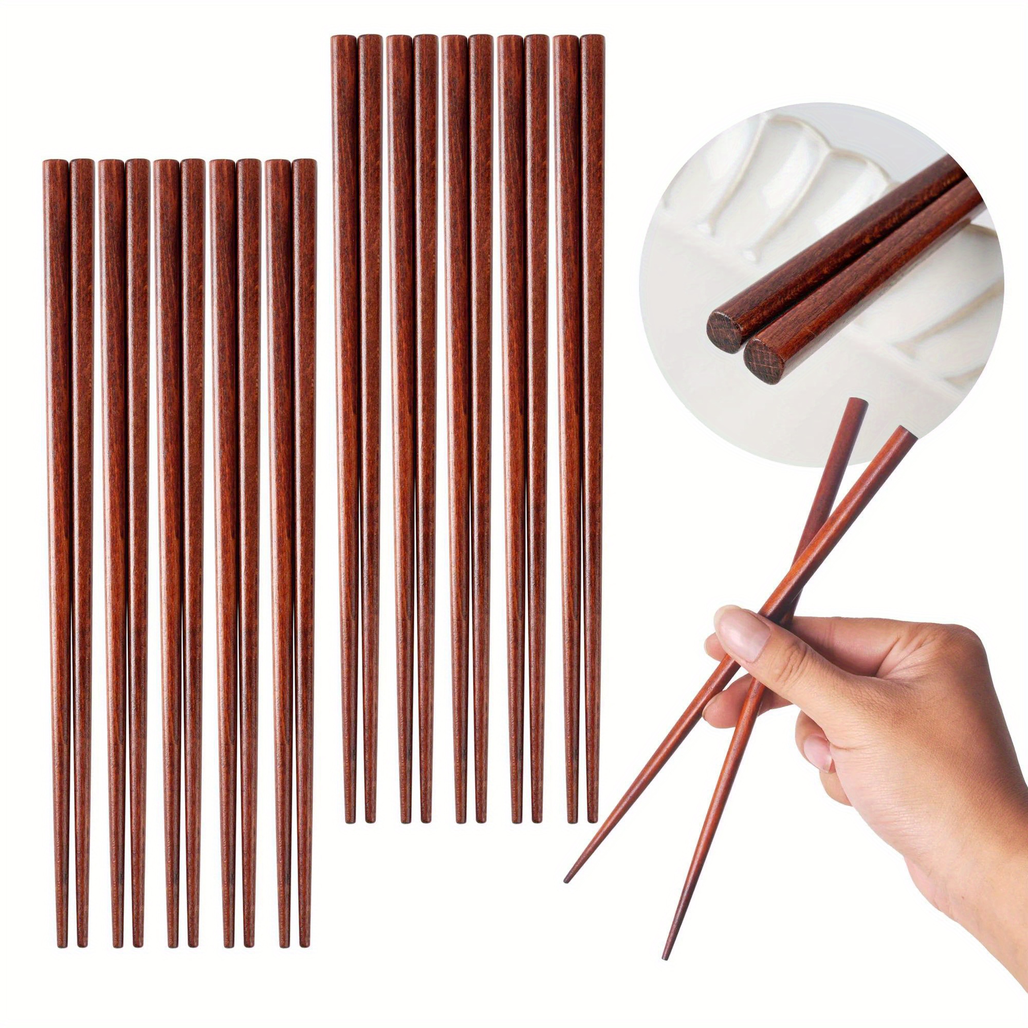 Edelstahl-Essstäbchen (23,5 Cm) – Spülmaschinenfest & Rutschfest, 2 Paar In Geschenkbox, Schwarz