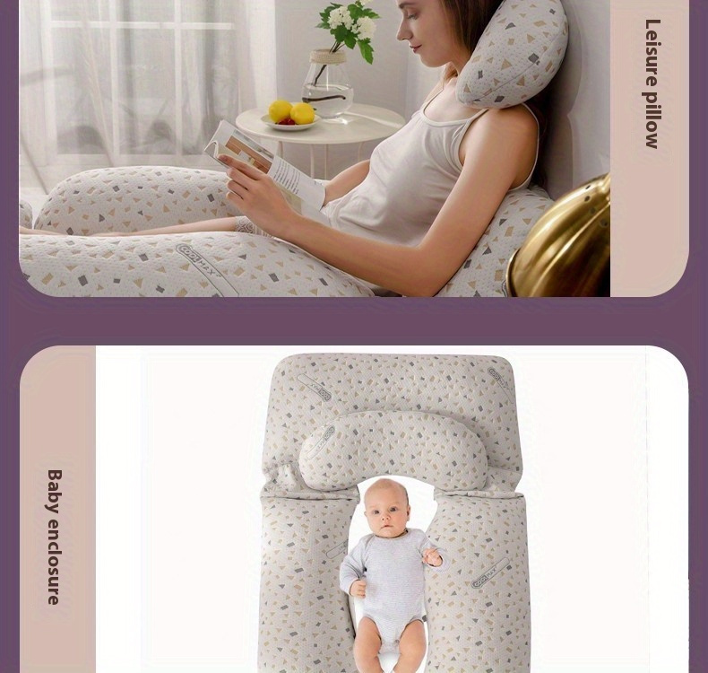 ultra soft velvet maternity pillow for women detachable u shaped full body support dark grey details 20