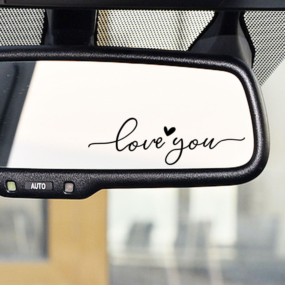 

(5pcs) Love You Car Mirror Decal, Car Mirror Decal, Car Decals, Holographic Car Decal, Rearview Mirror Decal, Cute Mirror Decal, Tumbler Sticker, Water Bottle Stickers, Vinyl Tumbler Decal 4