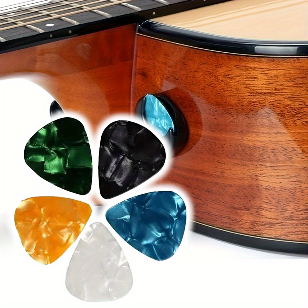 

-, Celluloid Guitar Set - 5/10/20pcs -shaped , 0.71mm For On Bass, & Guitars - For Musicians (mixed )