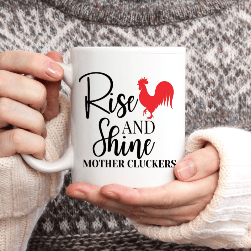 

1pc, Mother Cluckers, Funny Mugs, White Ceramic Mugs, 11 Oz Ceramic Coffee Mugs, Summer And Winter Drinking Mugs, Birthday Gifts, Holiday Gifts, Christmas Gifts, New Year Gifts,