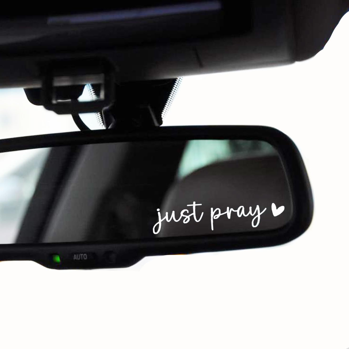 

(5pcs) Just Pray Rearview Mirror Decal Water Bottle Stickers Affirmation Reminder Sticker Laptop Bumper Sticker Tumbler Vinyl Sticker Car Mirror Decal New Car Decor 4