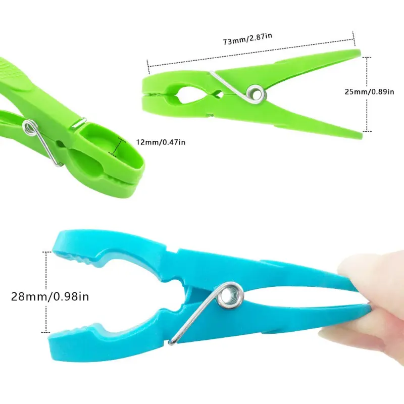 Упаковка из 24 тяжелых пластиковых прищепок для белья, зажимы для сушки с прочными пружинами, детали 5