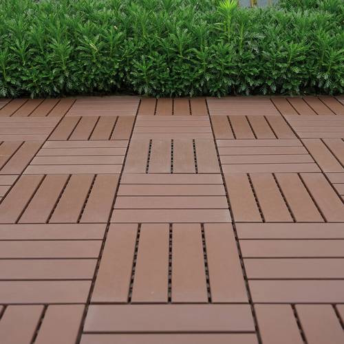 44 pack plastic interlocking outdoor deck tiles 44 patio deck tiles 12 x12 square waterproof outdoor flooring all weather use patio floor decking tiles for porch poolside balcony backyard