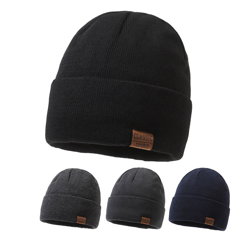 

Men's Cozy Knit Beanie - Windproof, Warm Pullover Hat For Autumn & Winter | Casual Outdoor Style