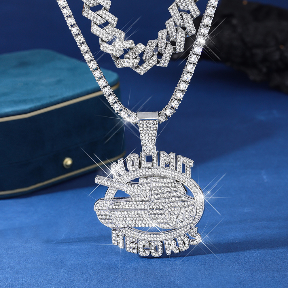 

A -piece Set, Pendant, Cool Hip-hop Cuban Chain Men's Necklace, Unisex, Thanksgiving Christmas New Year Gift, Party, Stylish Wear When