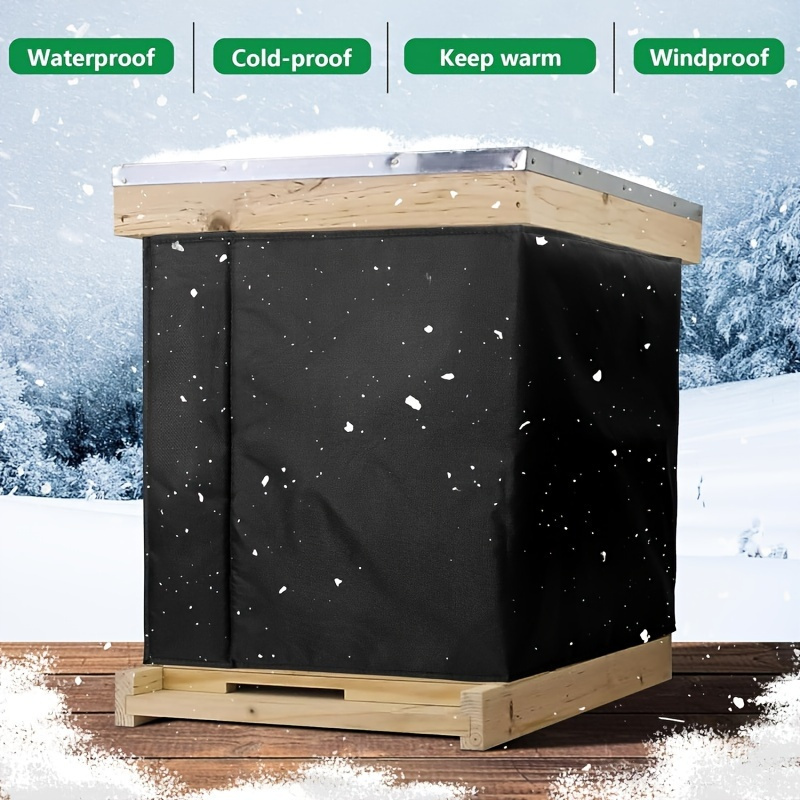 

1pc Beehive Winter Wrap - Waterproof 600d Oxford Polyester, Insulated, Windproof, Thermal Protection For Standard Langstroth Hives, Durable Outdoor Furniture Cover