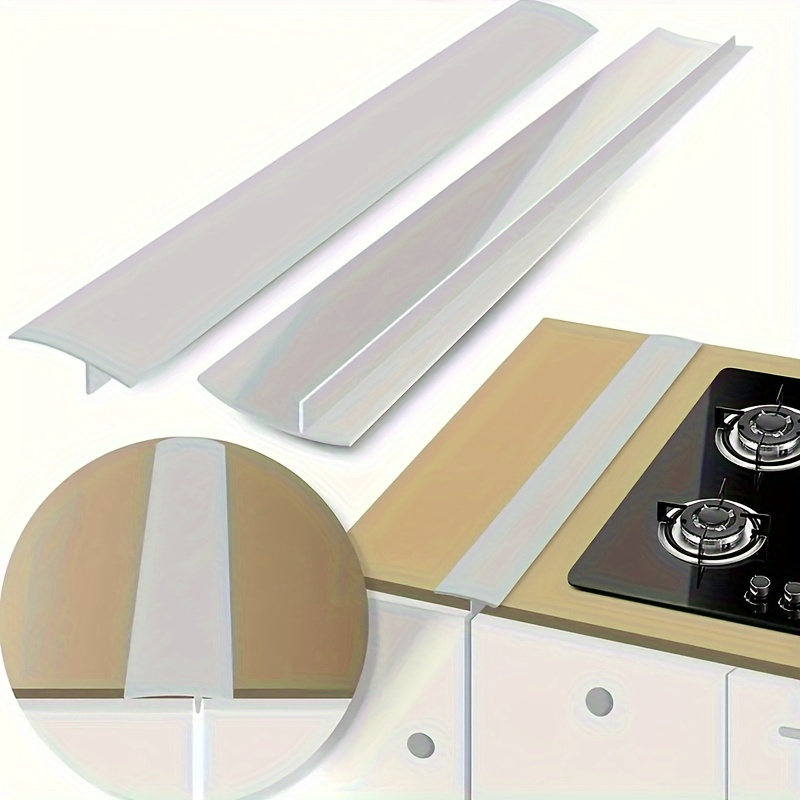 2pcs Silicone Kitchen Gap Covers - Heat, Water & Stain Resistant - Perfect for Sealing Spaces & Keeping Countertops Clean