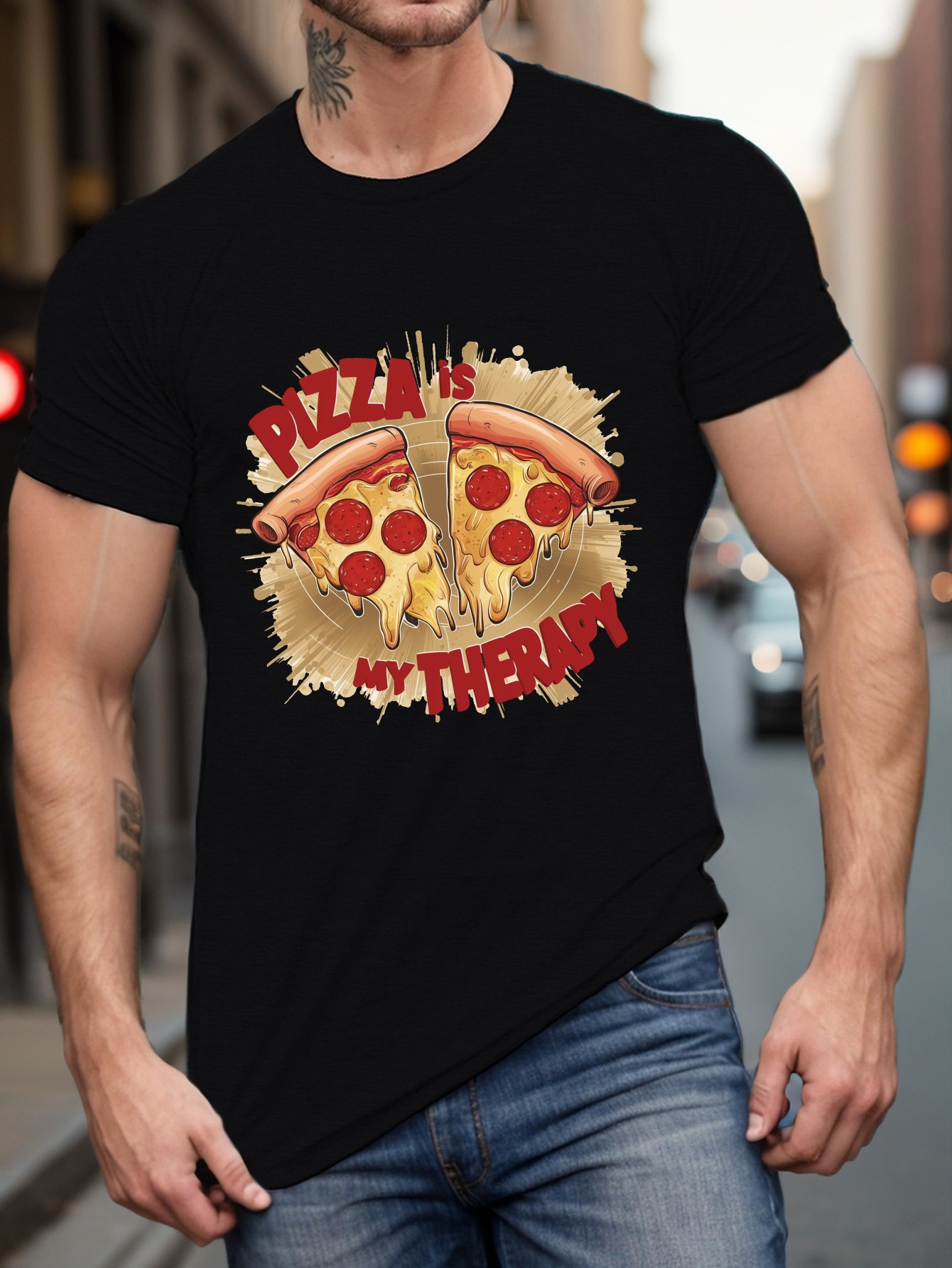 pizza stampa t shirt lestate top Temu Switzerland