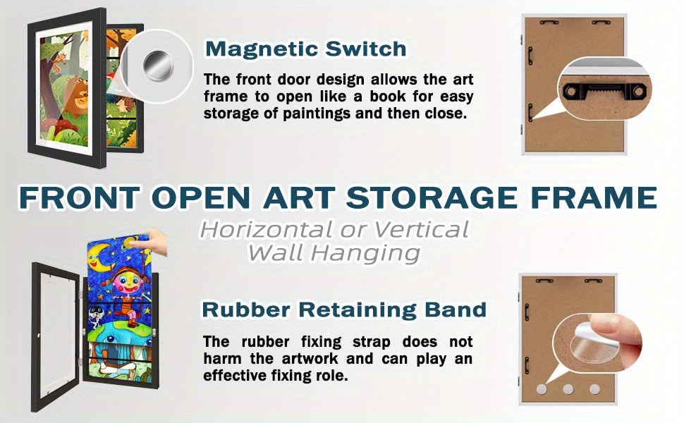 set of 4 frames for displaying artwork designed for easy   suitable for 8 5 x 11 inch projects details 4