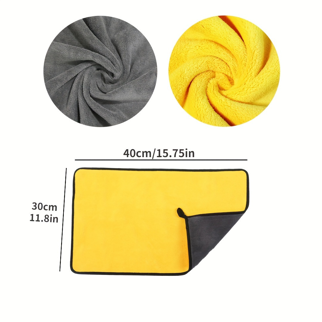 Ultra-absorbent Microfiber Car Wash Towel - , Thick Detailing Cloth For And Cleaning