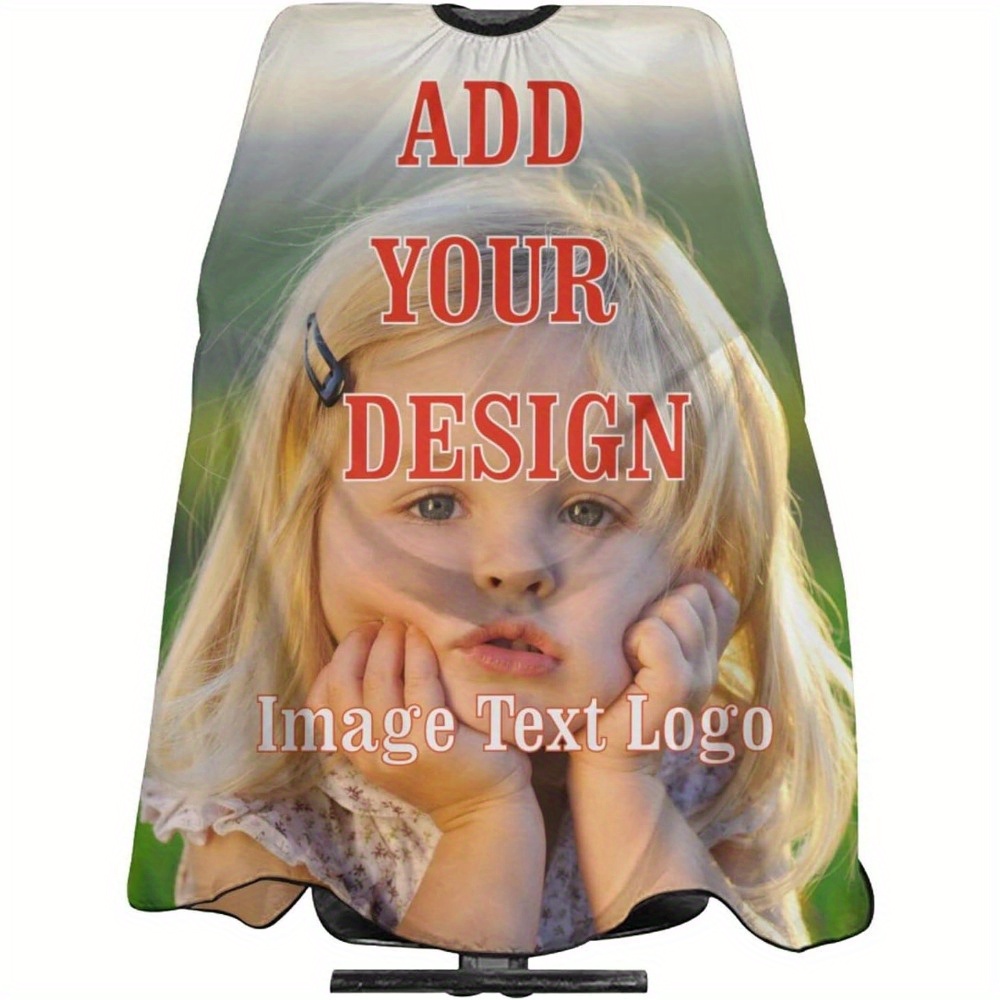 

Customizable Salon Hairdressing Capes With Personalized Print, Professional Barber Apron For Hairstyling And Haircuts