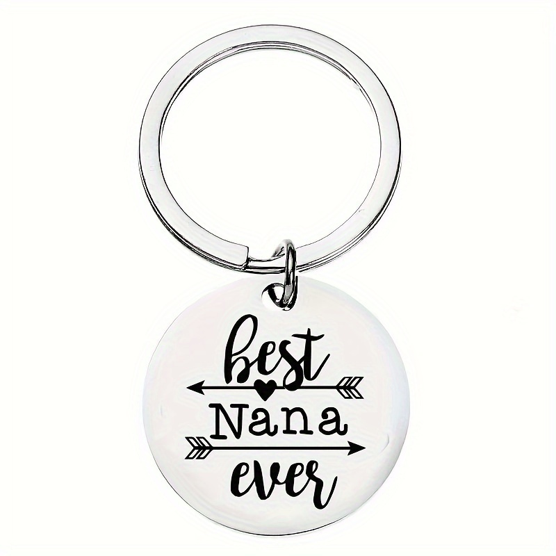 1pc best ever stainless steel keyring elegant round Temu