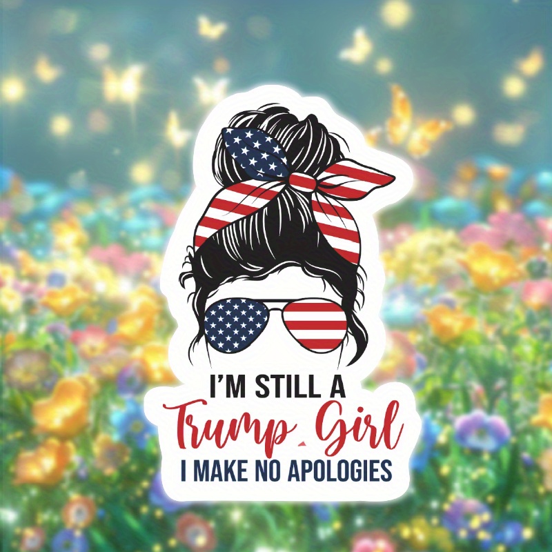 Patriotic Girl Vinyl Sticker Car Windows Supportive - Temu