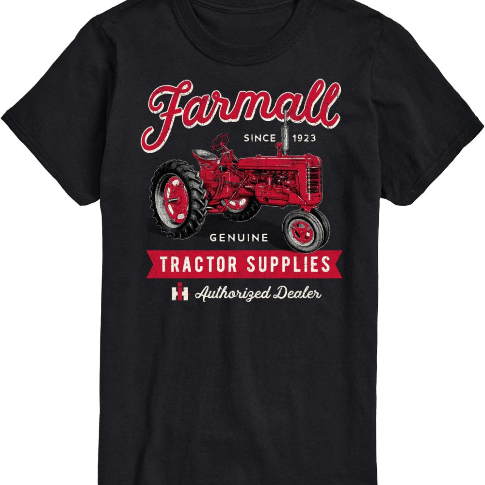 

Farmall Genuine - Men's Short Sleeve Graphic T-shirt- Perfect For Hot Summer Days, Everyday Activities, And Casual Outings