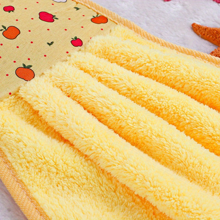 3pcs of microfiber coral fleece hand towels super absorbent cleaning cloths for the kitchen details 4