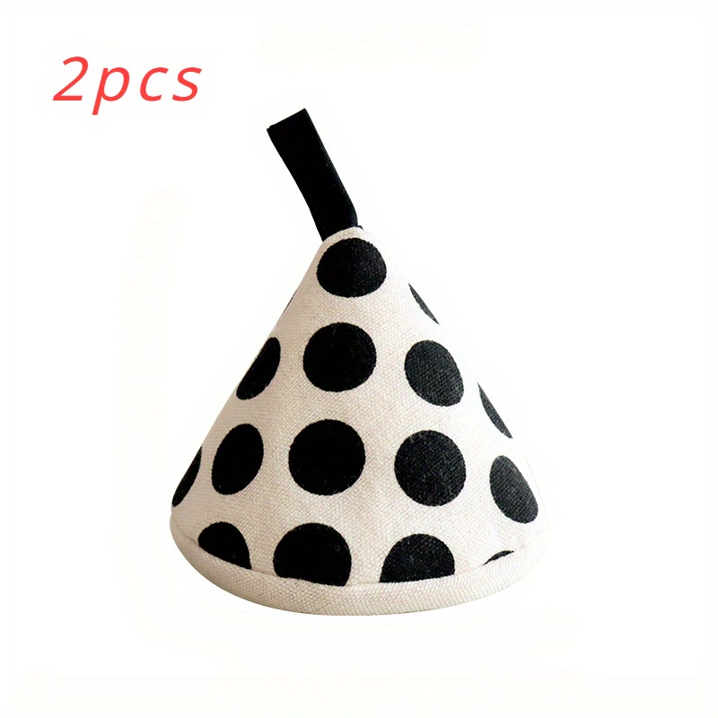 2pcs Triangular Heat-resistant Pot Lid Covers, Hangable Anti-scald Pot Handle Covers, Kitchen Essentials