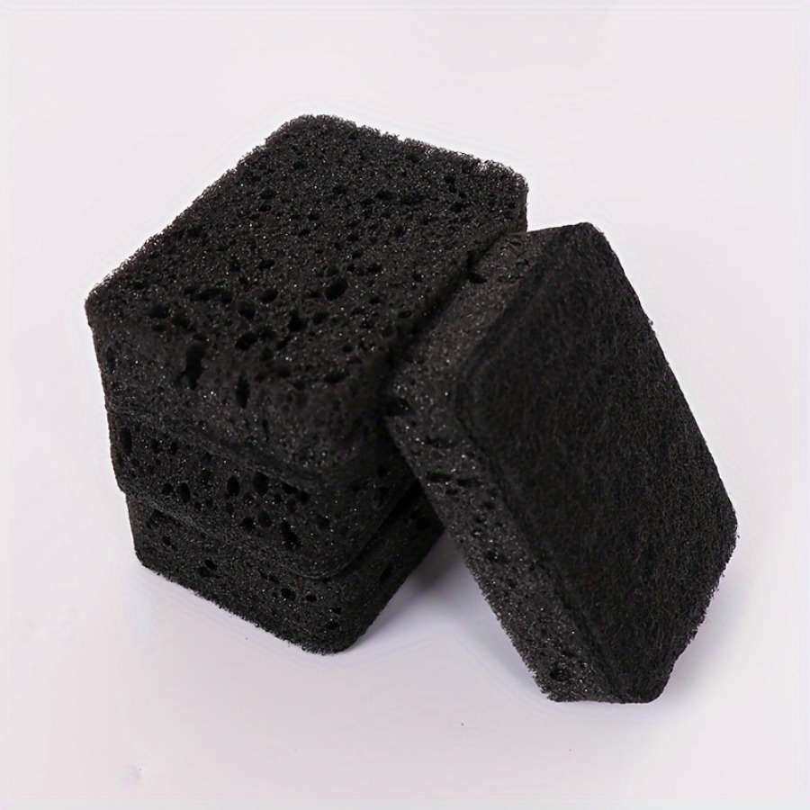 

10pcs Multi-functional Cleaning Sponges - Stronger Black Seaweed Scrubbing Pads, Sponge Material, Ideal For Kitchen, Bathroom, Bedroom Wall Cleaning, Commercial Grade Cleaning Supplies