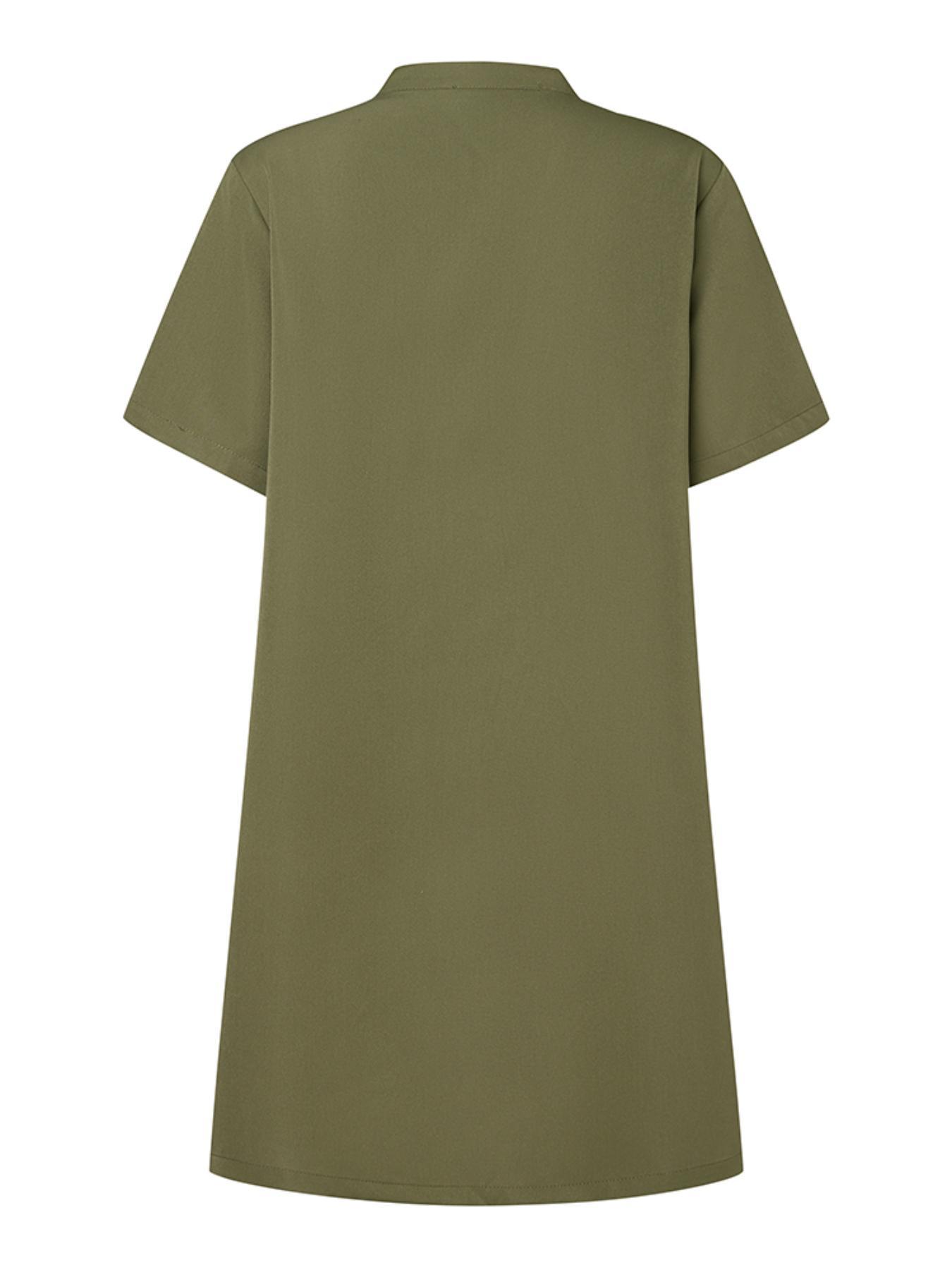 size cargo mini dress women solid color short - Temu Germany