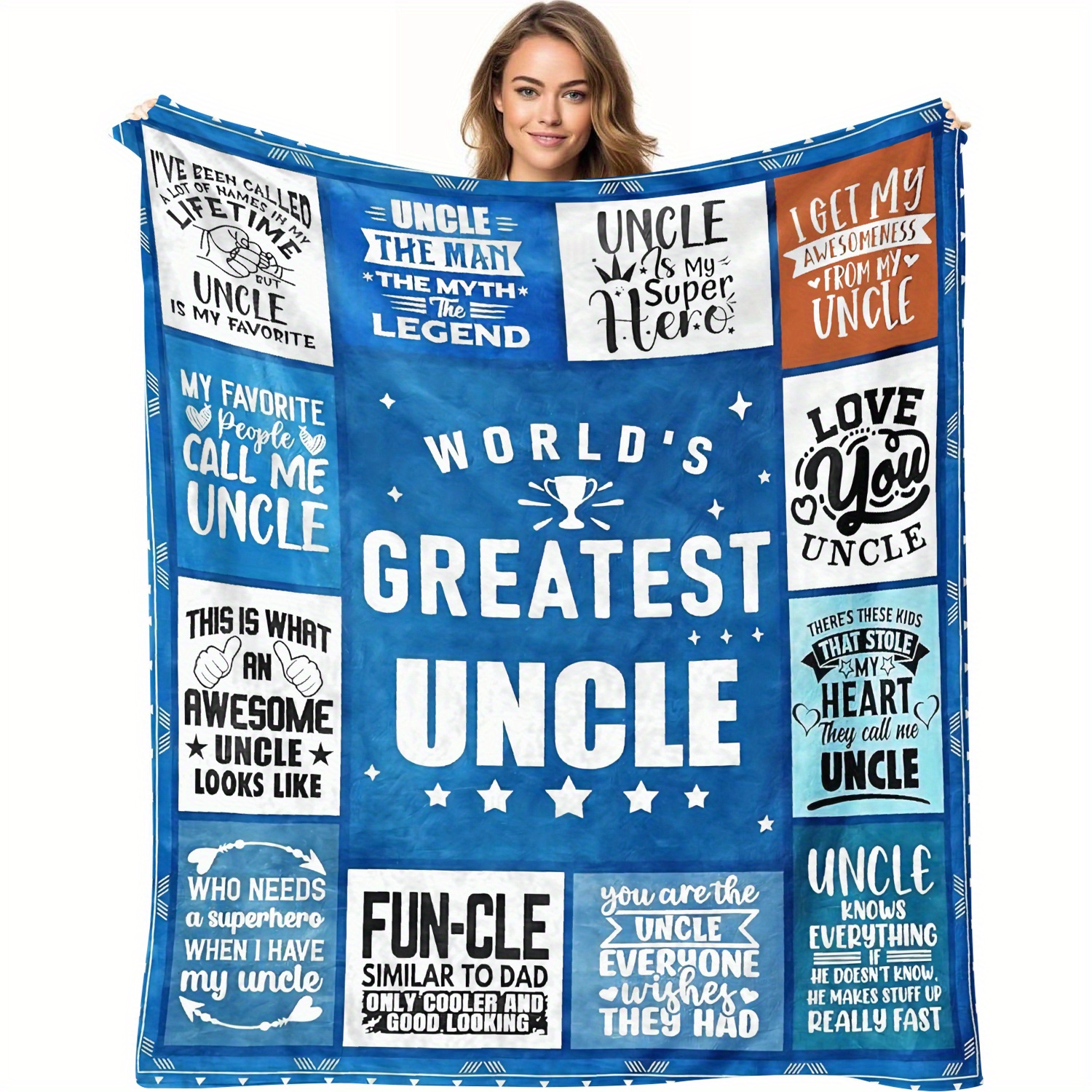 

Greatest Uncle Gift Blanket: Celebrate Your Uncle With A Soft, Vintage-style Throw - Available In Multiple Sizes