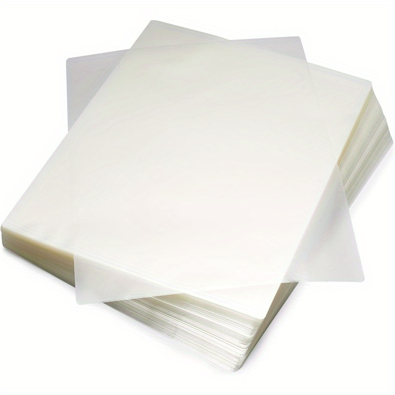 

100pcs Premium Transparent Laminating Sheets, 8.66x12.6 Inches, - Ideal For Diy Crafts &