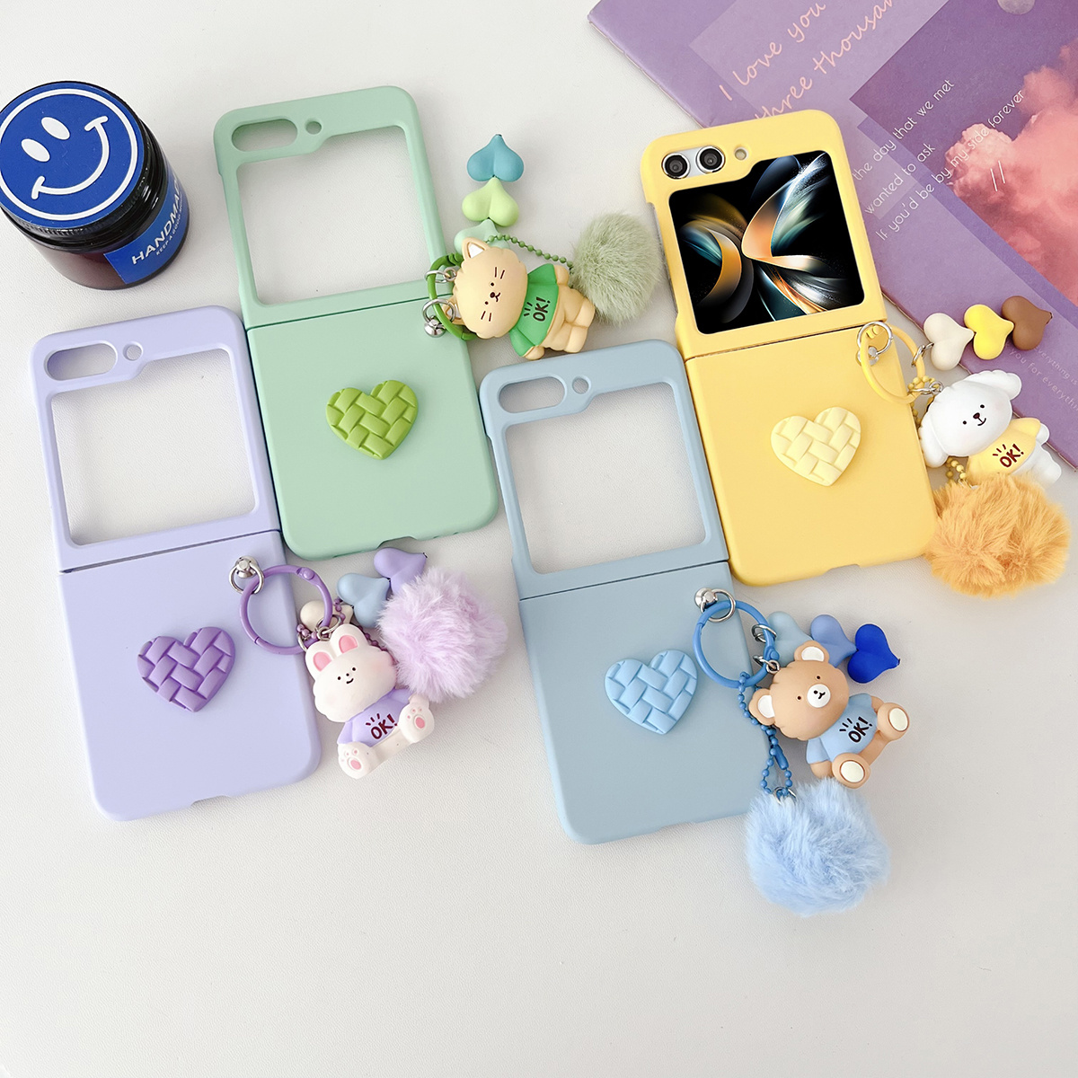 

Pc Love Cartoon Pendant Mobile Phone Case Suitable For 5g