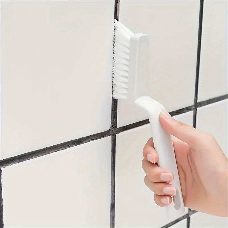 

2pcs Handheld Grout Cleaning Brushes - Multipurpose, No Electricity Needed - Ideal For Bathroom Tiles, Floors, Window Tracks, Kitchen Corners & Household Use