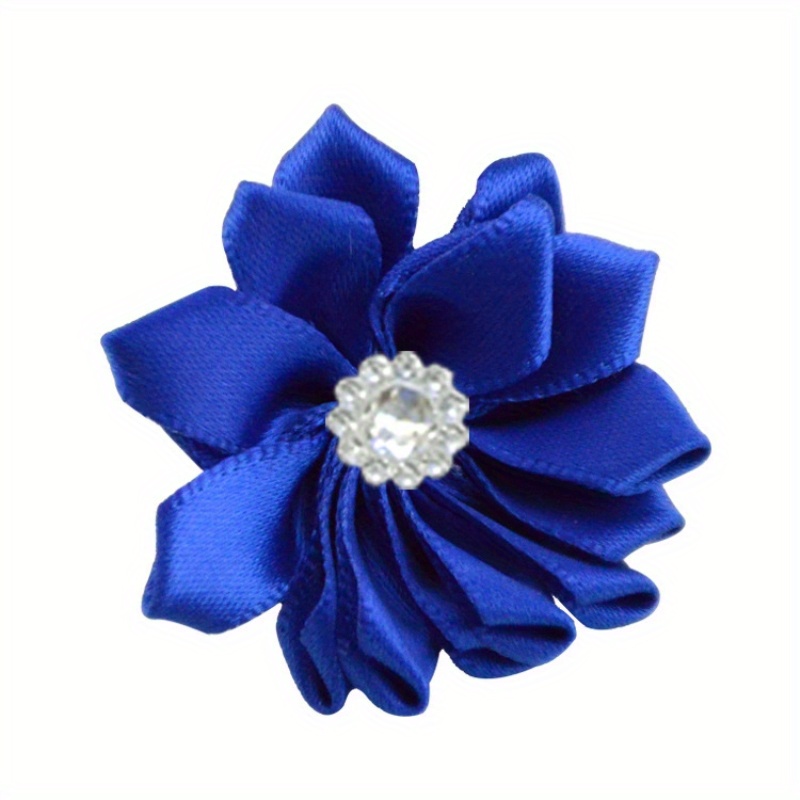 TEMU 10pcs-4cm/1.57inch Handmade Headwear And Costume Accessories With Small Polyester Flowers