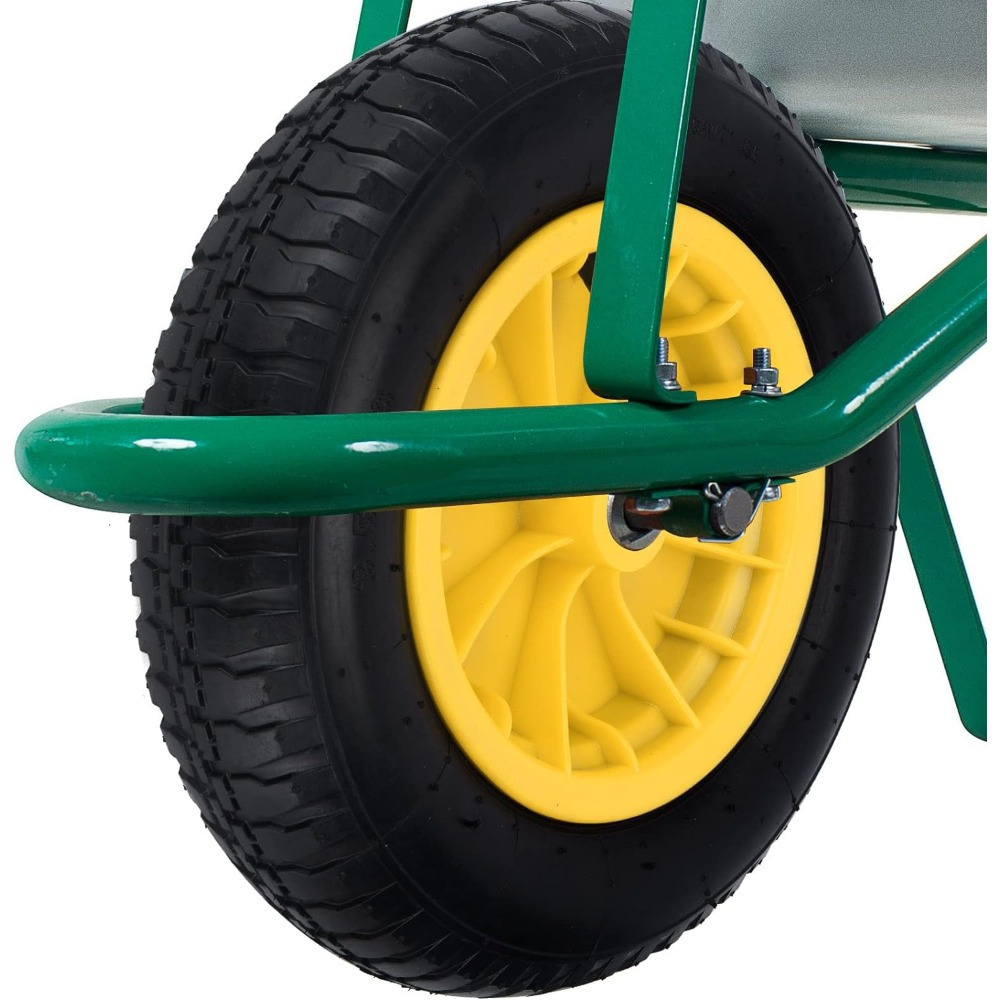 14" REPLACEMENT PNEUMATIC WHEELBARROW WHEEL 3.50/4.00-8 (20MM ROLLER BEARINGS