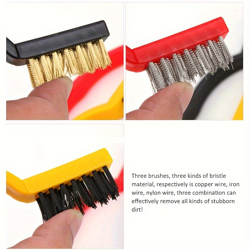 3 Gas Stove Cleaning Brush– Kitchen Scrub Wire Scrubber For Tough Grease Removal