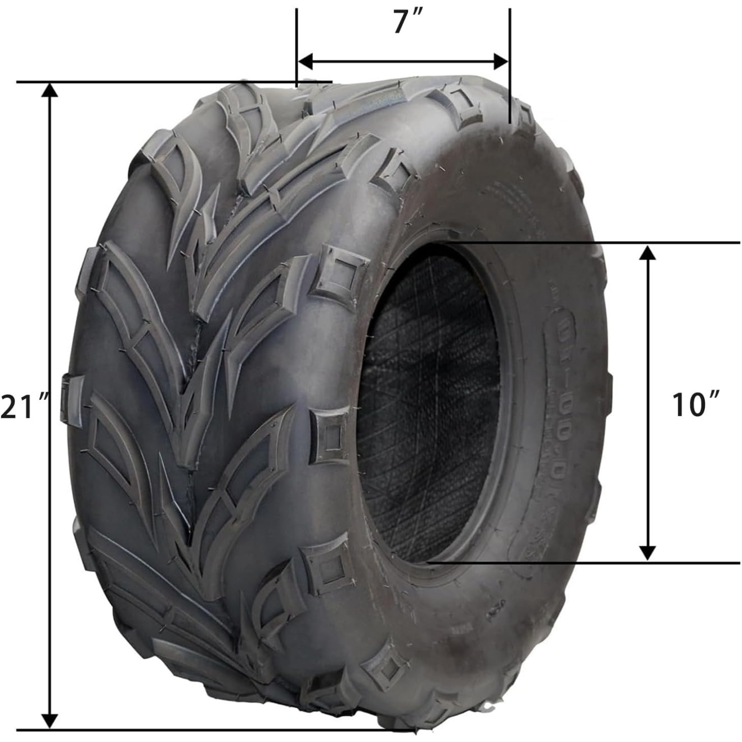 WANDA Sport ATV Tire Set (21x7-10 Front & 20x10-9 Rear) - Fits Yamaha Raptor 350/660/700