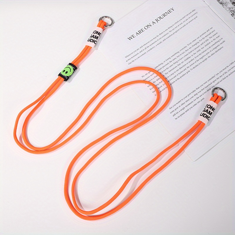 1pc Phone Rope Simple Crossbody Phone Strap Lanyard Long Mobile Phone Case Rope Braided Hand Rope, Gift A Random Gasket