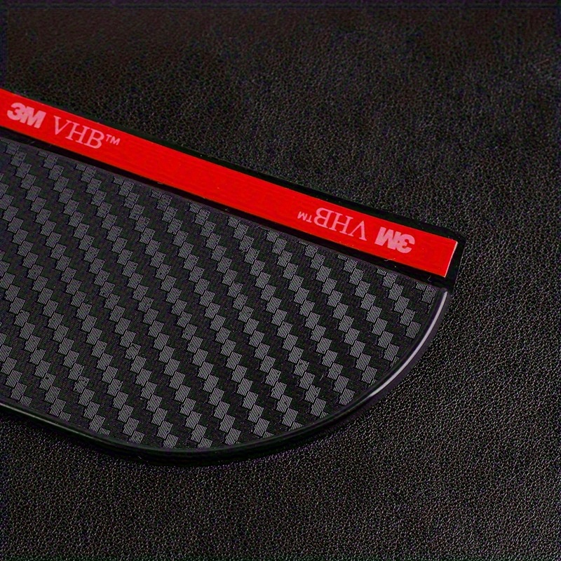Protector De Lluvia Para Espejo Retrovisor - Fibra De Carbono, Adhesivo 3M, Evita Agua Y Sol