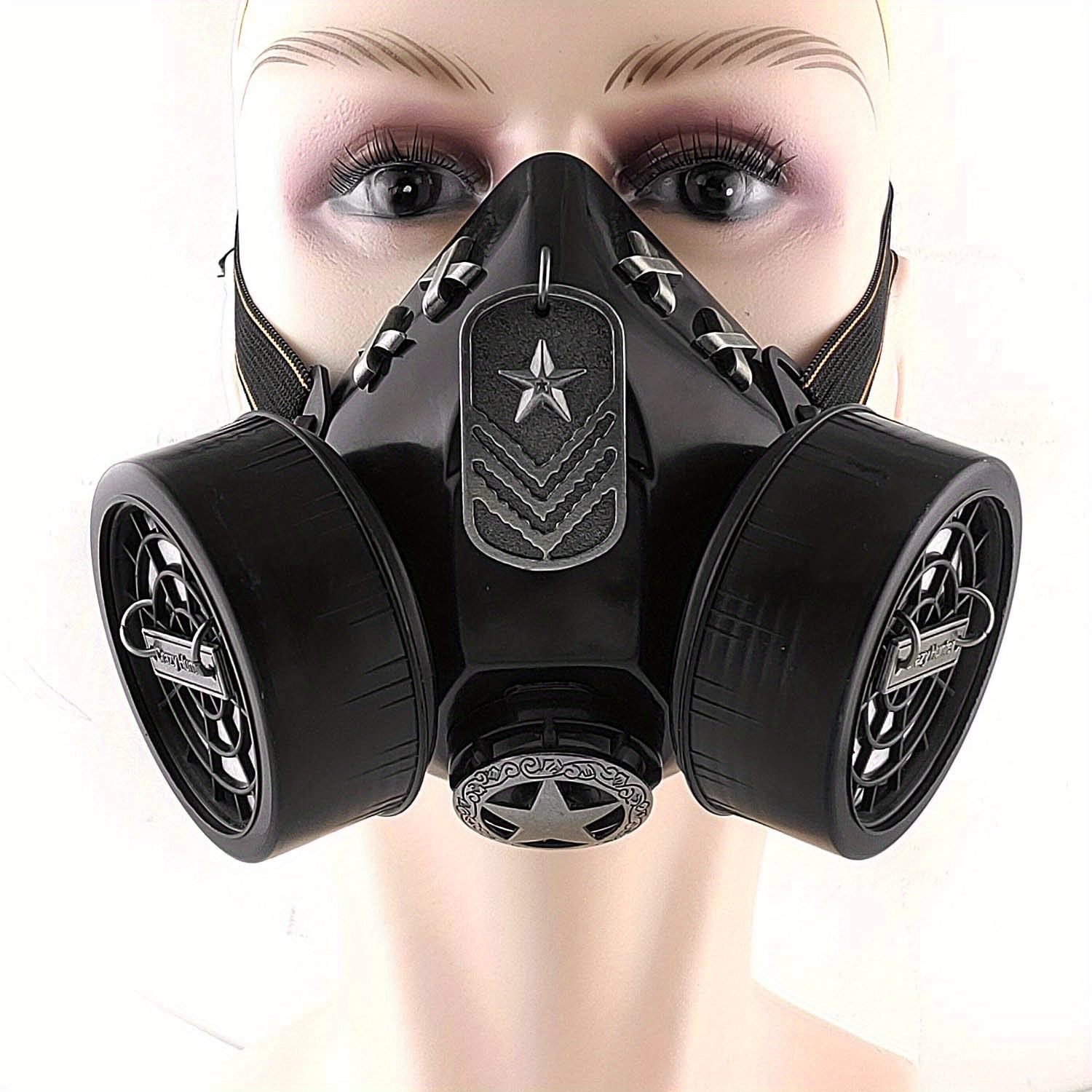 

New Star Steampunk Gothic Gas Mask Cosplay Respirator Accessories Black