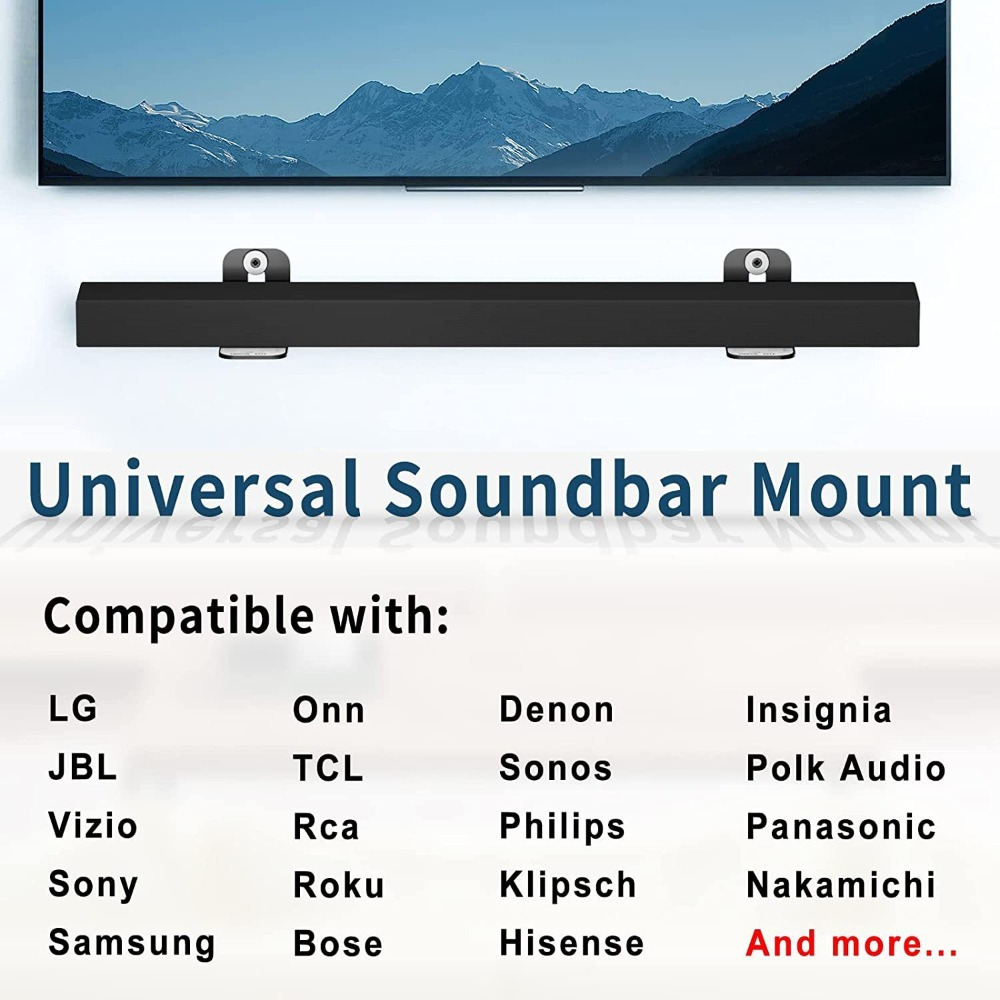 universal soundbar wall mount kit mounting brackets for     song     for tcl details 4