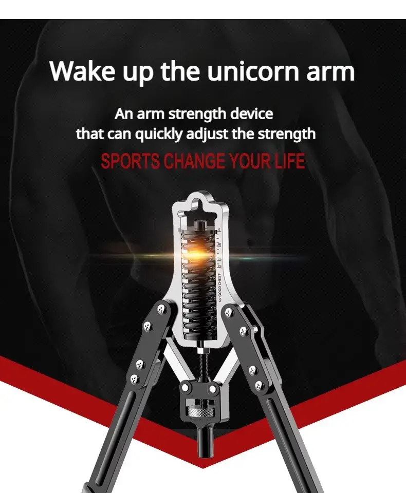 1pc stainless steel pvc adjustable arm strength trainer 15 75kg multi functional home gym fitness equipment for mens chest muscle workout gym accessories Product details 0