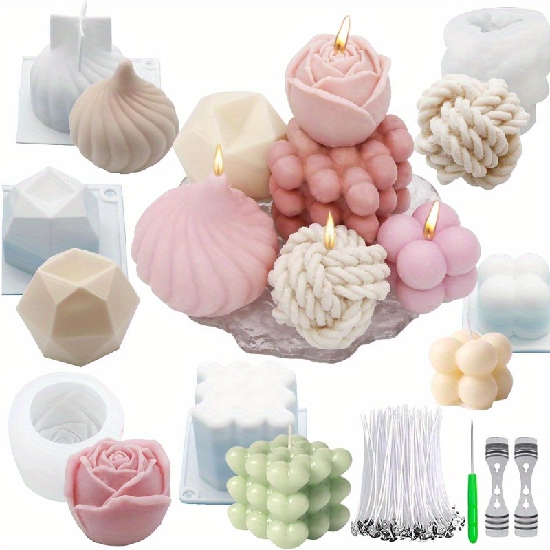 

Kit Wicks - 3d Molds For Soy Wax, , , And - Diy Scented